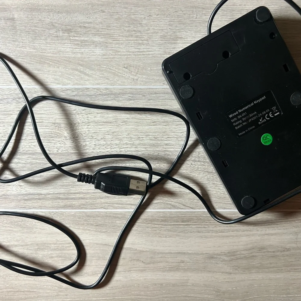 Black Wired Numeric Keypad